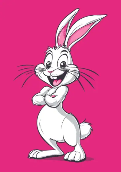 A Cartoon Bunny