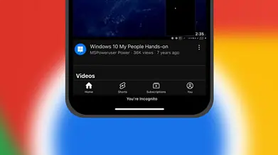 Chrome iOS incognito YouTube