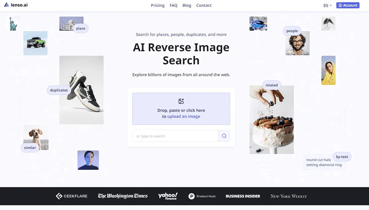 Lenso.ai - Best reverse image search tool