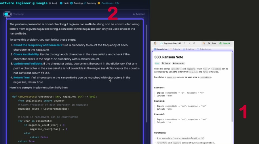 LockedIn AI coding answer