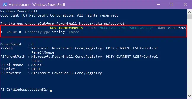 powershell code 1