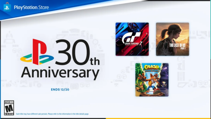 PS Store 30th anniversary discount