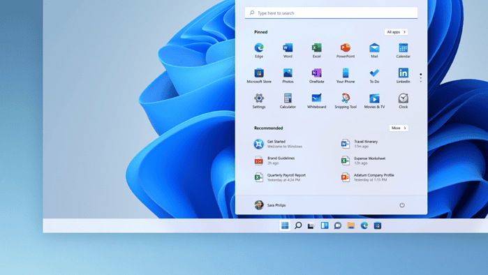 Windows 11's Start menu