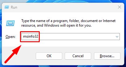 Type msinfo32