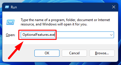 Type OptionalFeatures.exe