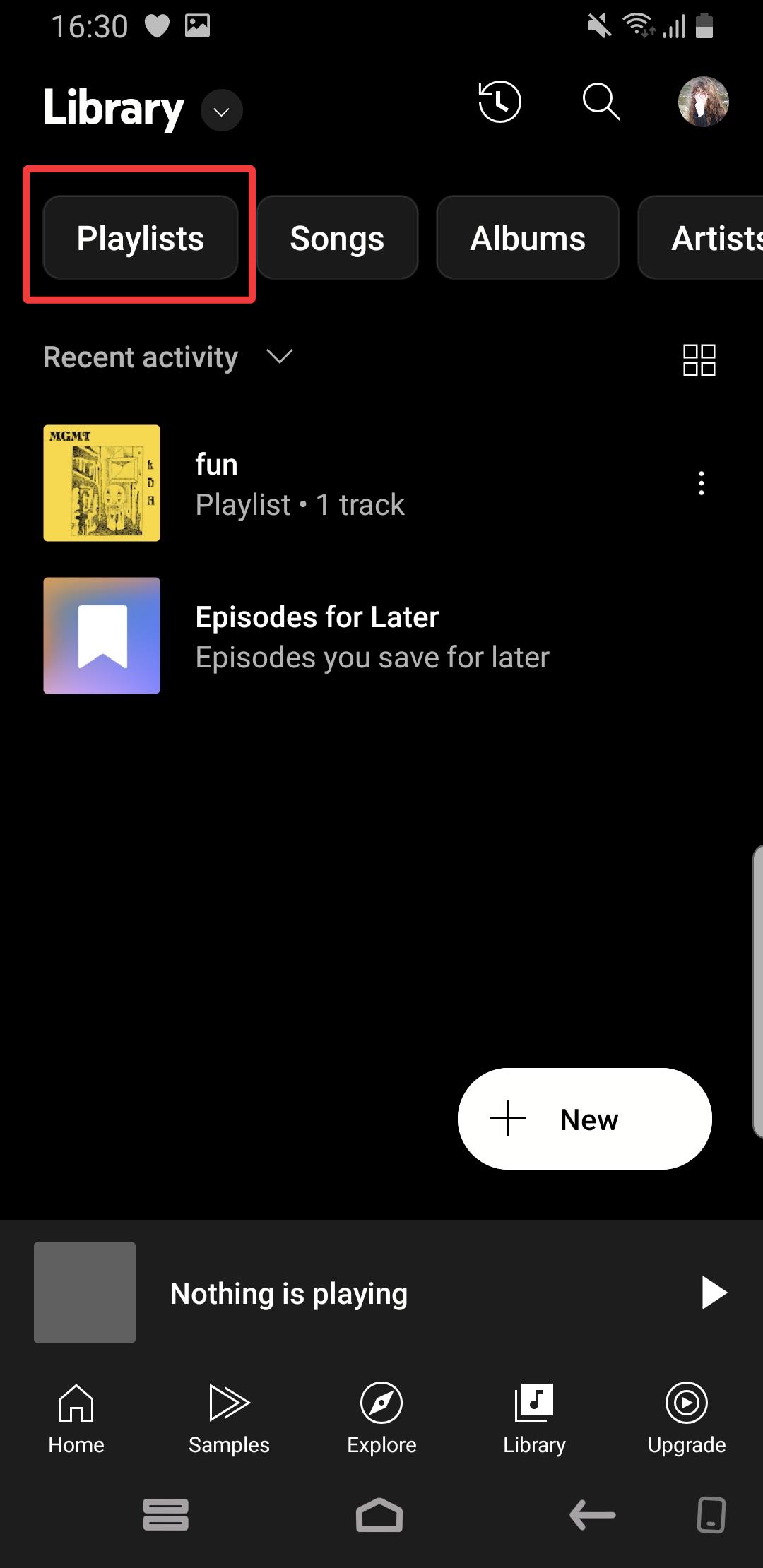 youtube music app library