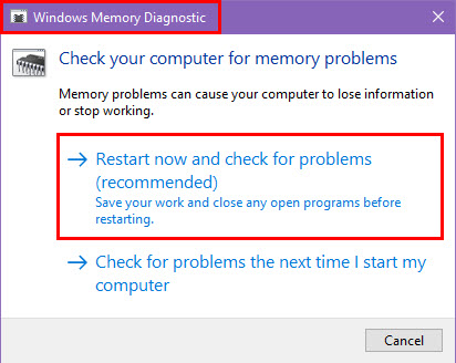 Windows Memory Diagnostic