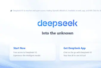 DeepSeek login page