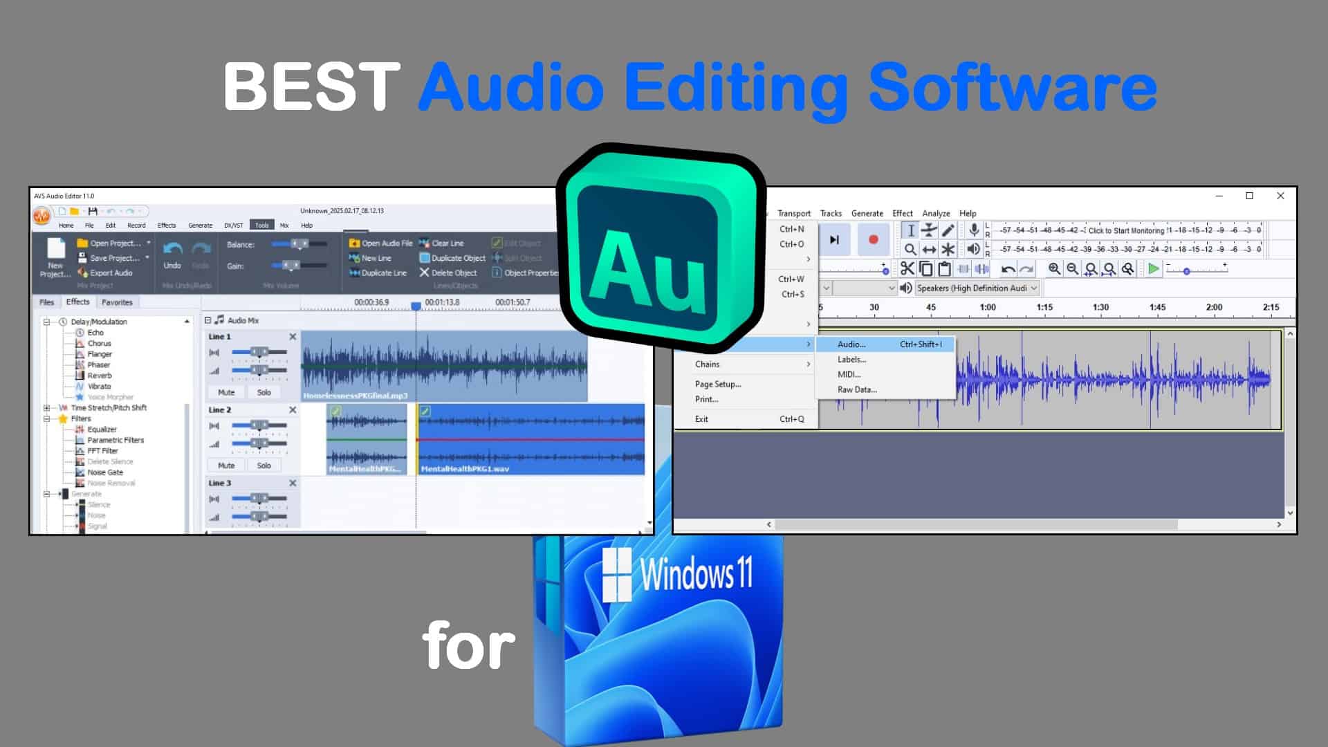 Best Audio Editing Software for Windows 11