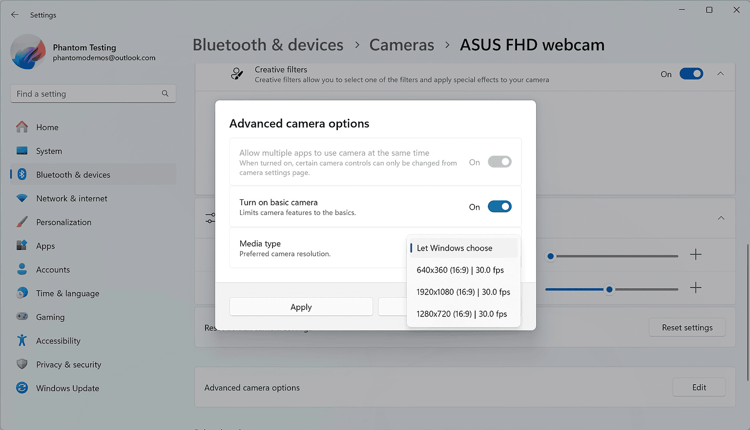 Microsoft quietly launches Windows 11's advanced camera options