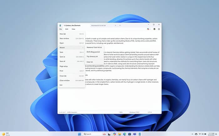 notepad snipping tool update