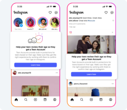 Instagram Teen protection tools using AI