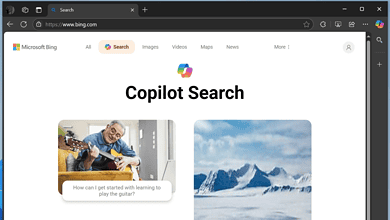 Bing AI search with Copilot
