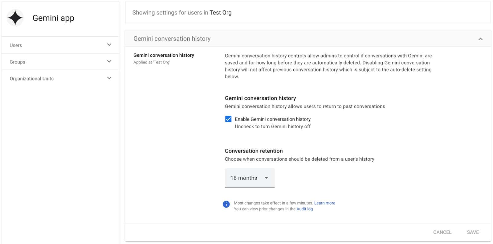 IT Admins will Now Get More Control Over Gemini Chat History in Google Workspace
