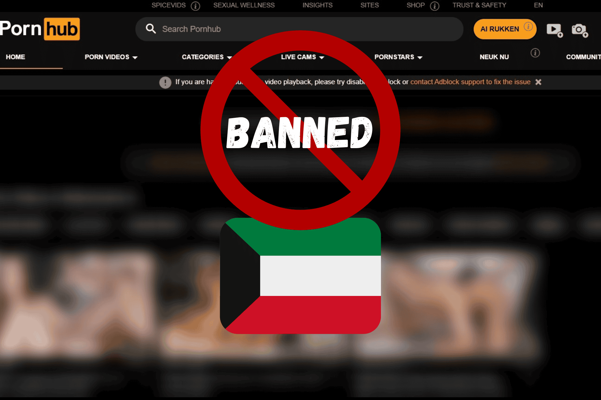 kuwait pornhub ban