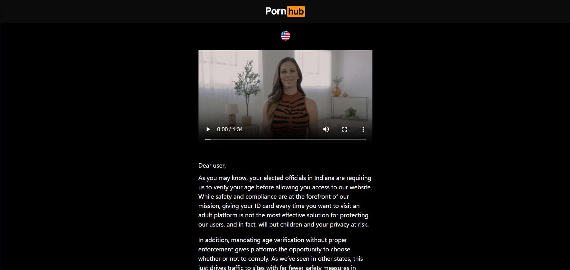 pornhub blocked indiana
