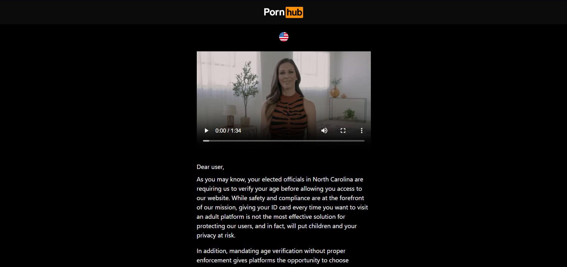 pornhub north carolina