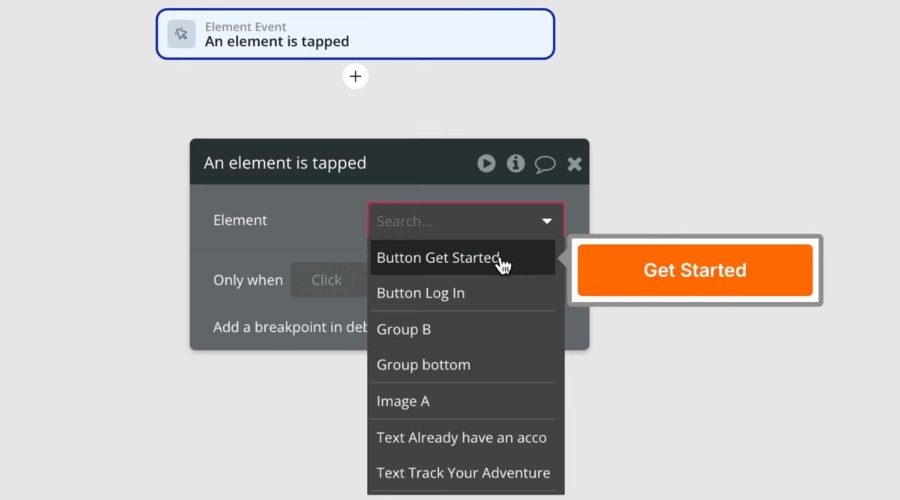 Choose Event element