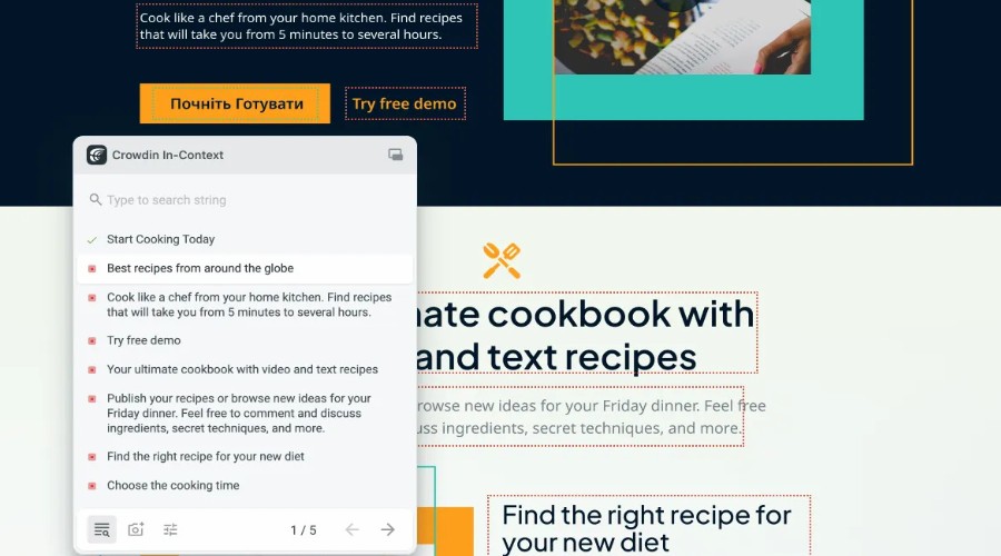 In-Context editor