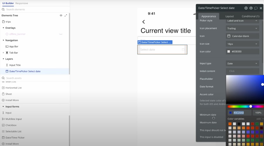 Create Input Forms