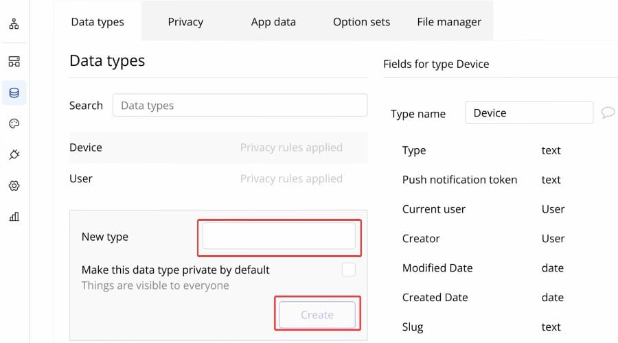 New Data Types