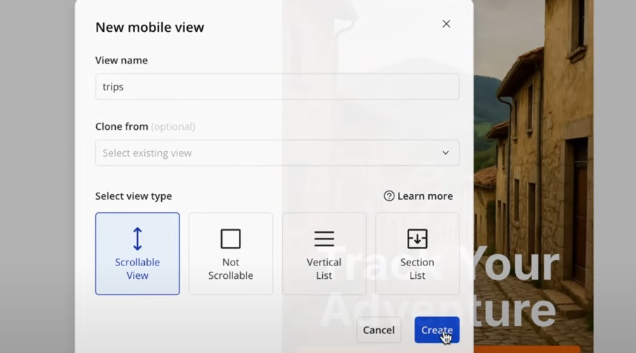 New mobile view