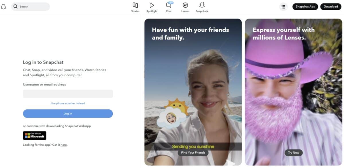 download snapchat on pc or laptop