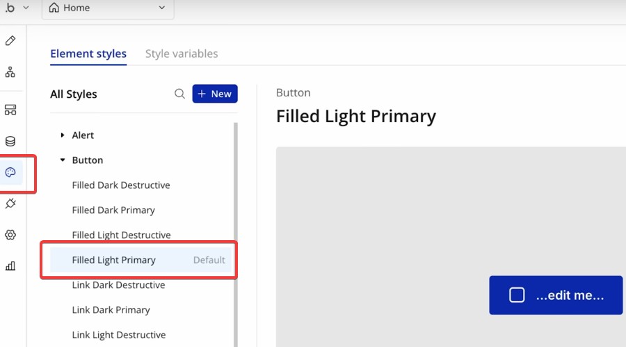Configure styles