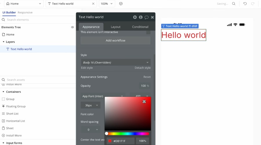 Text Element