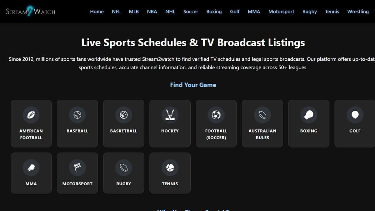 Stream Watch Review Best Working Alternatives To Stream2Watch (Quick Guide)