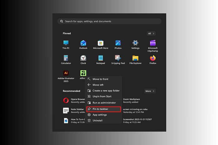 How To Pin To Taskbar In Windows 11