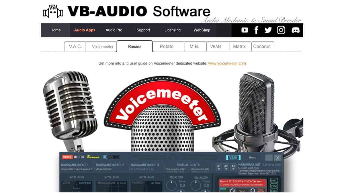 voicemeter banana