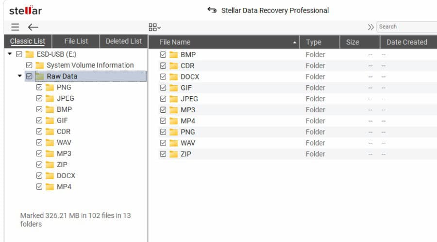 Data recovery after format
