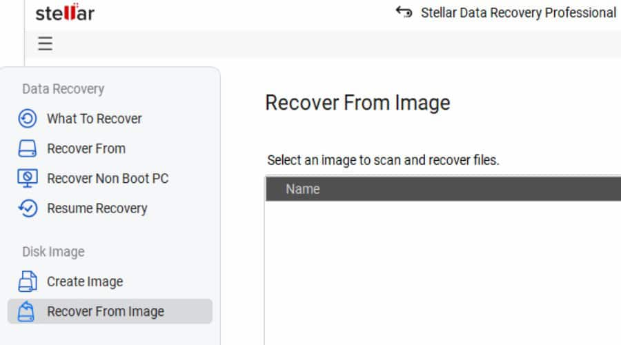 Recover data from disk image