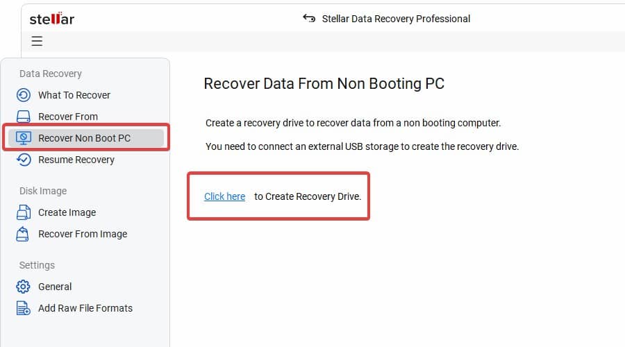 Recover non boot PC