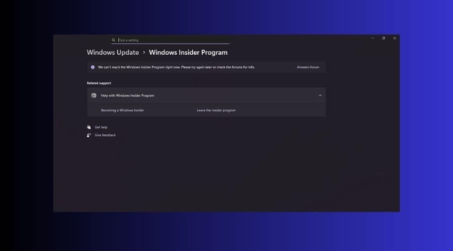 windows insider program