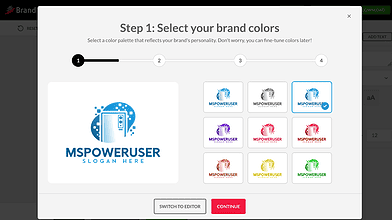 BrandCrowd logo making guide