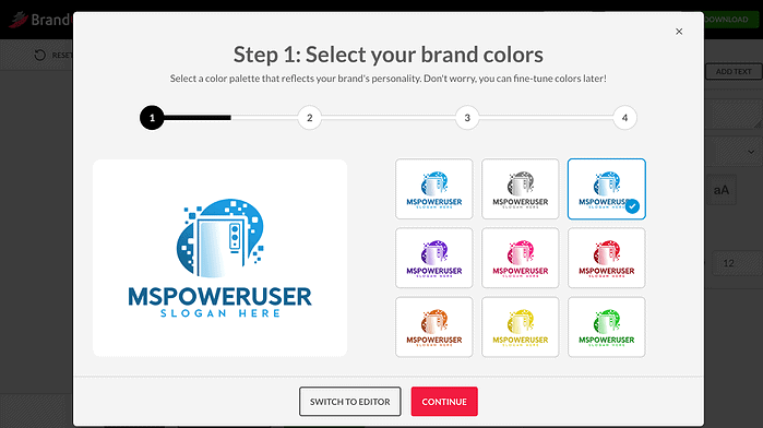 BrandCrowd logo making guide