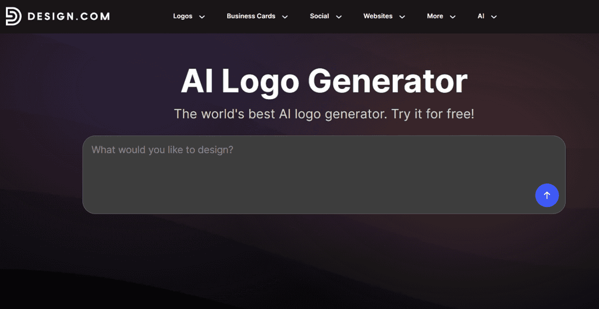 Design.com AI logo generator