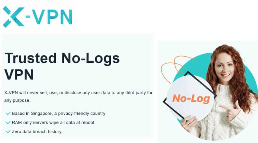 X-VPN no-logs VPNs